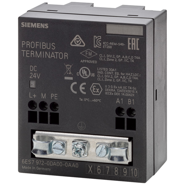 6ES7972-0DA00-0AA0 | Siemens SIMATIC DP RS485 Terminating Resistor