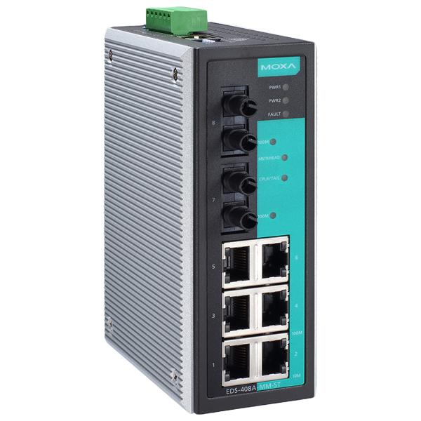EDS-408A-MM-ST | MOXA EDS-408A Series Ethernet Switches