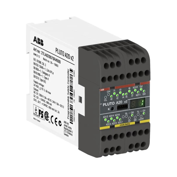 2TLA020070R4500 | ABB Jokab Safety Pluto A20 v2, Safety-PLC