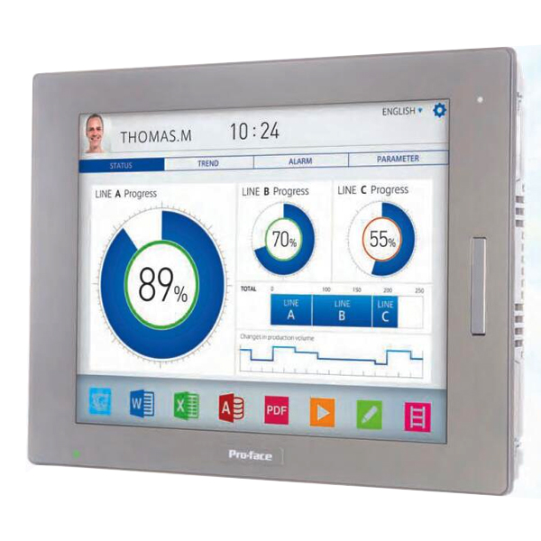PFXSP5700TPD+PFXSP5B10 | Pro-face SP5000 Series HMI 15" Display Size