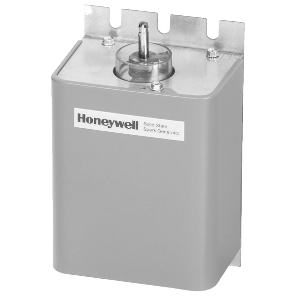 Q624A1014 | Honeywell Solid State Spark Generator with threaded terminal nut high voltage electrode